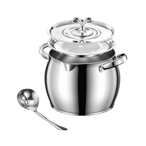 Stainless Steel Oil <b>Storage</b> <b>Container</b> With Filter Double Handles Large Capacity Household Use High Temperature Resistant - Product Image 1