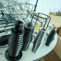 Antena Helikal Spiral JH Custom Heavy Duty Stainless Steel Industrial CB Radio Stud Mount Waist Drum Tapered Spring