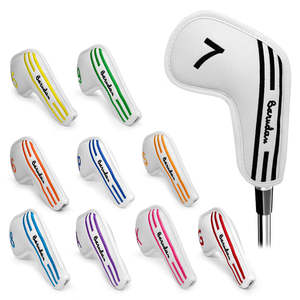 Housse de fer de golf personnalisée colorée avec numéros, housse de tête de fer de golf étanche - Product Image 1
