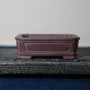 Maceta Rectangular de Arcilla Morada Hecha a Mano, Estilo Clásico, para Bonsái, Decoración de Escritorio - Product Image 2