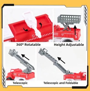 Set di 4 Auto Giocattolo a Frizione, Fuoristrada, Monster Truck, Bestseller, Regalo per Bambini, <span class=keywords><strong>Camion</strong></span> <span class=keywords><strong>dei</strong></span> <span class=keywords><strong>Pompieri</strong></span> - Product Image 6