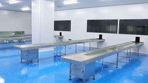 Hete Verkoop Nieuwe Roestvrijstalen Transportband 4M 6M 8M <span class=keywords><strong>10M</strong></span> Voor Cosmetisch Voedsel Elektronische Fabriek Fles Pot Pakket Transport - Product Image 2