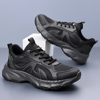 Chaussures de course pour hommes, tige en mesh, confortables, légères, respirantes, baskets sportives robustes