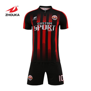 China wholesale customized male female child stripe soccer high quality sublimation soccer jersey - Product Image 3