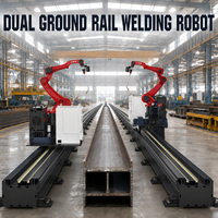 Robot de soudage industriel à sept axes avec double rail de guidage et déplacement automatique sur rail pour le soudage de grandes pièces longues