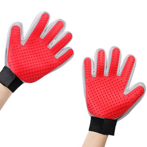 Gants de toilettage pour animaux YS, pour l'élimination des poils de chat et de chien, massage et brossage pour le bain - Product Image 5