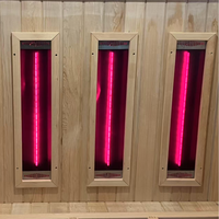 Vila Modern Berkualitas Tinggi Ruang Sauna Kering Kayu Solid untuk 1 Orang dengan Terapi Cahaya Merah Sauna Inframerah