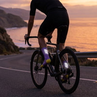 Chaussettes réfléchissantes à séchage rapide pour la course nocturne et le cyclisme, haute visibilité, effet luminescent dans le noir, pour hommes et femmes