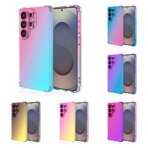Coque transparente pour <span class=keywords><strong>Samsung</strong></span> S26 Ultra, avec dégradé de couleurs, antichoc, coins renforcés, pare-chocs souple en TPU, housses de téléphone portable pour Galaxy S26 Ultra - Product Image 1