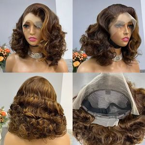 Perruque en cheveux naturels Remy FH Loose Body 13x4, perruques frontales en dentelle vierge, cheveux humains rebondissants, vente en gros - Product Image 3