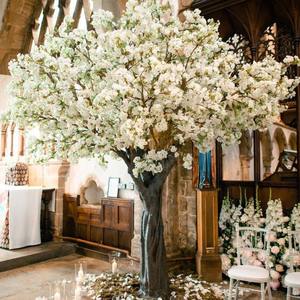 Árbol de Flores de Cerezo Artificial Personalizado Profesionalmente, Decoración para Graduación, Navidad, Pascua, Bodas, Exteriores, 3.5m-5m - Product Image 1
