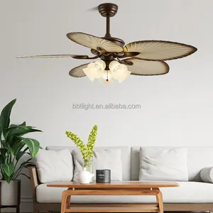 Ático <span class=keywords><strong>Venta</strong></span> directa de fábrica Control remoto LED Ventilador de techo Terraza Hotel Ventilador 80 Hierro Contrachapado 11 Sala de estar Moderna 50000 1 año - Product Image 1