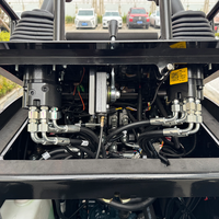 Mini-chargeuse compacte à bas prix, commande hydraulique, diesel, avec ensemble complet d'accessoires de travail