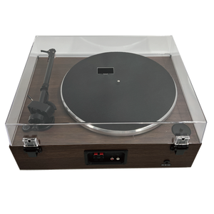 Tocadiscos de Vinilo de Alta Fidelidad <span class=keywords><strong>con</strong></span> Preamplificador de Tubos, Altavoces Externos de Repisa, Reproductor de Discos <span class=keywords><strong>con</strong></span> Transmisión por Correa para Sistema de Audio en Casa - Product Image 4