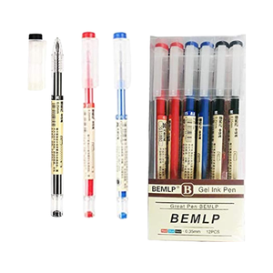 Lot de 12 stylos à encre gel japonaise extra fine à séchage rapide 0.35mm pour le bureau et l'école (4 noirs, 4 bleus, 4 rouges) - Product Image 1