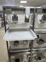 Cage pour animaux de laboratoire Cage pour élevage de lapins en acier inoxydable sec