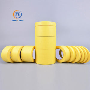 Cinta Adhesiva <span class=keywords><strong>de</strong></span> Papel Crepé <span class=keywords><strong>de</strong></span> Color para Pintar Automóviles, Resistente a Altas Temperaturas, Precio Económico - Product Image 2