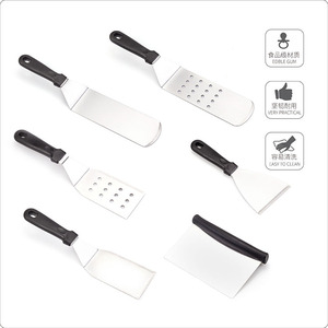 Stainless Steel Teppanyaki Spatula 36cm Heat Resistant Outdoor Barbecue Steak Pancake Cooking <b>Tool</b> Set - Product Image 2