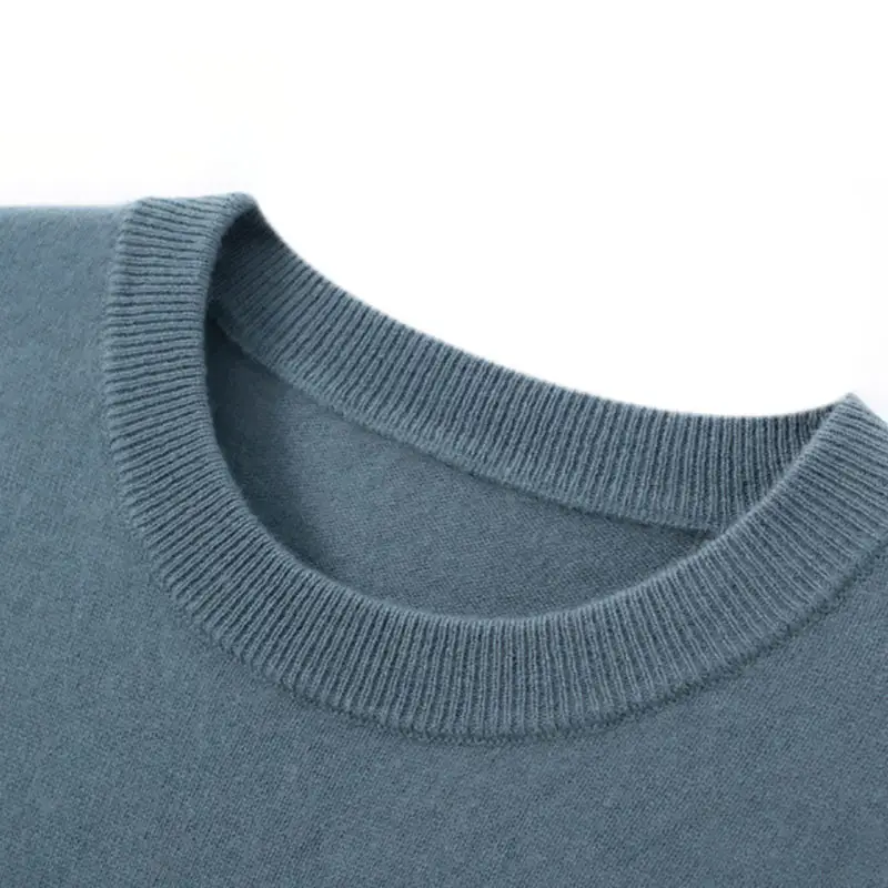 Cashmere per gli uomini maglione miglior girocollo Cashmere classico all'ingrosso 100% stile mongolo tinta unita inverno personalizzato