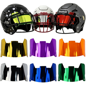 Visières de football en acrylique vert néon effet miroir pour casques de football Riddle <span class=keywords><strong>Schutt</strong></span> VICIS, visière de protection oculaire et faciale pour collection - Product Image 5