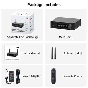 Arylic H50 50Wx2 inalámbrico AirPlay2 HDMI ARC receptor <span class=keywords><strong>de</strong></span> música <span class=keywords><strong>Google</strong></span> Cast WiFi BT <span class=keywords><strong>amplificador</strong></span> <span class=keywords><strong>de</strong></span> Audio para sistema <span class=keywords><strong>de</strong></span> <span class=keywords><strong>sonido</strong></span> doméstico - Product Image 2