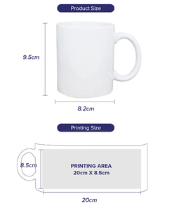 Tazas personalizadas con logo a color, productos de sublimación más vendidos, tazas de cerámica con revestimiento de transferencia térmica para sublimación. - Product Image 4