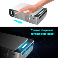Proyektor Multimedia Digital LCD Wifi Portabel 1080p Smart Video Home Theater Cinema T6 3000 Lumens hd Led Proyektor