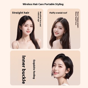 Ultra leggero Mini Cordless piastra per <span class=keywords><strong>capelli</strong></span> <span class=keywords><strong>spazzola</strong></span> 30s riscaldamento rapido LED da viaggio dimensioni per salone scorrevolezza ovunque - Product Image 5