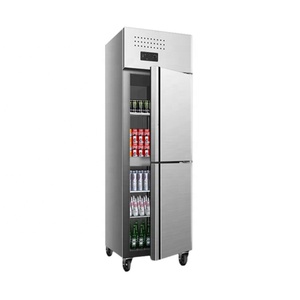 ตู้แช่แข็งสแตนเลสแบบกำหนดเองได้ 6 ประตู พร้อมระบบควบคุมอุณหภูมิอิเล็กทรอนิกส์ ตู้เย็นแบบสองอุณหภูมิ - Product Image 3