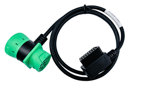 Kabel Adaptor Linkyou J1939 9-Pin Male ke 16-Pin OBD 2 Female, Konduktor Tembaga, Isolasi PVC, Tegangan Terukur 12V, Panjang 1.2M - Product Image 2