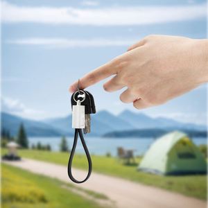 Custom TPE Micro Usb Data <b>Cable</b> Eco-friendly 2A Fast Charging <b>Charger</b> Keychain <b>Cable</b> with <b>Type</b> <b>C</b> - Product Image 6