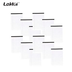 Blocco per appunti universale formato lettera (8,5 x 11,75 pollici) con bordo perforato, a righe, economico, all'ingrosso dalla fabbrica, 50 fogli - Product Image 3