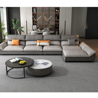 Canapé d'angle modulaire en forme de L au design moderne, ensemble de meubles pour salon, canapé de luxe en tissu microfibre pour la maison