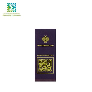 Étiquettes principales personnalisées en polyester tissé, coupe droite, lavables, pour vêtements, mettant en valeur la personnalité de la marque, fabriquées à Taïwan - Product Image 5