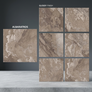 Azulejos de Porcelana Esmaltada de Alto Brillo con Diseño de Mármol 3D de 800x800 mm, Colección de Pisos Contemporáneos - Product Image 2