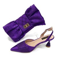 Ensemble Luxe Vert de Chaussures et Sacs à Talons Hauts pour Femme, Nouvelle Collection, pour Soirée Africaine