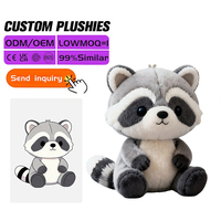 Peluche personnalisée super douce brodée, adorable mini tigre, mascotte en peluche