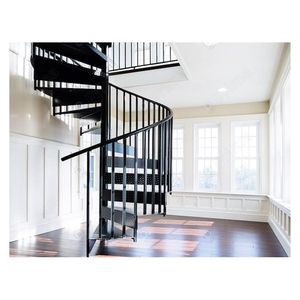 โรงงานไพรม่าในจีนขายโดยตรง<span class=keywords><strong>บันได</strong></span><span class=keywords><strong>วน</strong></span>ในร่มที่ทันสมัยและ<span class=keywords><strong>บันได</strong></span>หมุนที่มีโครงสร้างโลหะ - Product Image 4