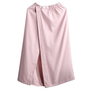 Envoltura de ducha de Spa con tejido de gofre de algodón personalizado para mujer para salón logotipo personalizado Toalla de envoltura de cuerpo de Sauna - Product Image 5