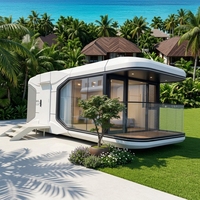 Maison Modulaire Préfabriquée Conteneurisée Capsule Studio avec Climatisation Midea Design Moderne pour Hôtel ADU Granny Flat Airbnb