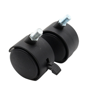 Shengyuan Furniture Caster M10 Nylon <b>Wheel</b> Threaded Stem With Brake Option <b>For</b> Cabinets <b>Tables</b> Chairs - Product Image 3