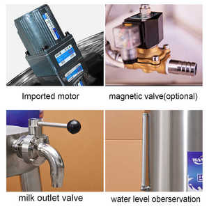 Máquina Pasteurizadora Tanque Pasteurizador SS304 para Lácteos, Huevo Líquido, Jugo, Yogur, Leche de 50L 100L 150L 200L 300L 500L 1000L - Product Image 6