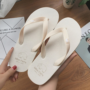 Chanclas sencillas de color sólido para mujer, sandalias de verano informales antideslizantes para parejas, chanclas transpirables para la playa - Product Image 3