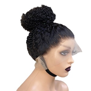 Perruque cheveux humains afro bouclés 360 Full Lace Female Fluffy Stock <span class=keywords><strong>Boom</strong></span> Hair Headgear Wholesale Stock Afro Women Pixie Curly Wigs Cover - Product Image 4
