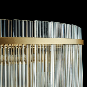 Lámpara Colgante Redonda Grande para Sala de Estar, Araña de Cristal Moderna Nórdica de Lujo Dorada al por Mayor para Decoración del Hogar - Product Image 4