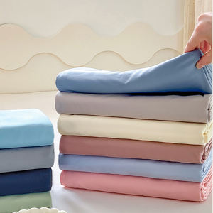 Ensemble de draps de lit plats en coton délavé de couleur unie WASART 230x250 Couple d'été linge de lit <span class=keywords><strong>2</strong></span> <span class=keywords><strong>places</strong></span> lit double de luxe Super King Size - Product Image 1