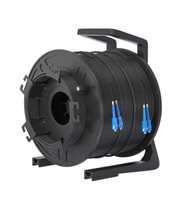 Cordon Fibre Optique SC à SC 100m sur Tambour Portable Armé Monomode Simplex avec Deux Extrémités Préterminées