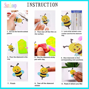 Kits <span class=keywords><strong>de</strong></span> Pintura por Números Fáciles <span class=keywords><strong>de</strong></span> Hacer, Mini Pintura <span class=keywords><strong>de</strong></span> Diamantes del Mundo Marino para Principiantes - Product Image 2