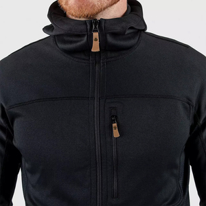 OEM ODM Hombres Casual Running Chaquetas Cortavientos ligero con cuello alto Negro Cremallera completa Tendencia Top para la primavera - Product Image 2