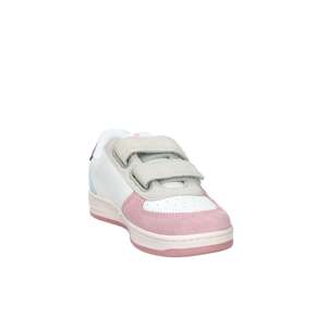Baskets pour filles Victoria, blanc et rose, taille 32, fermeture Velcro, chaussures en toile tendance - Product Image 4